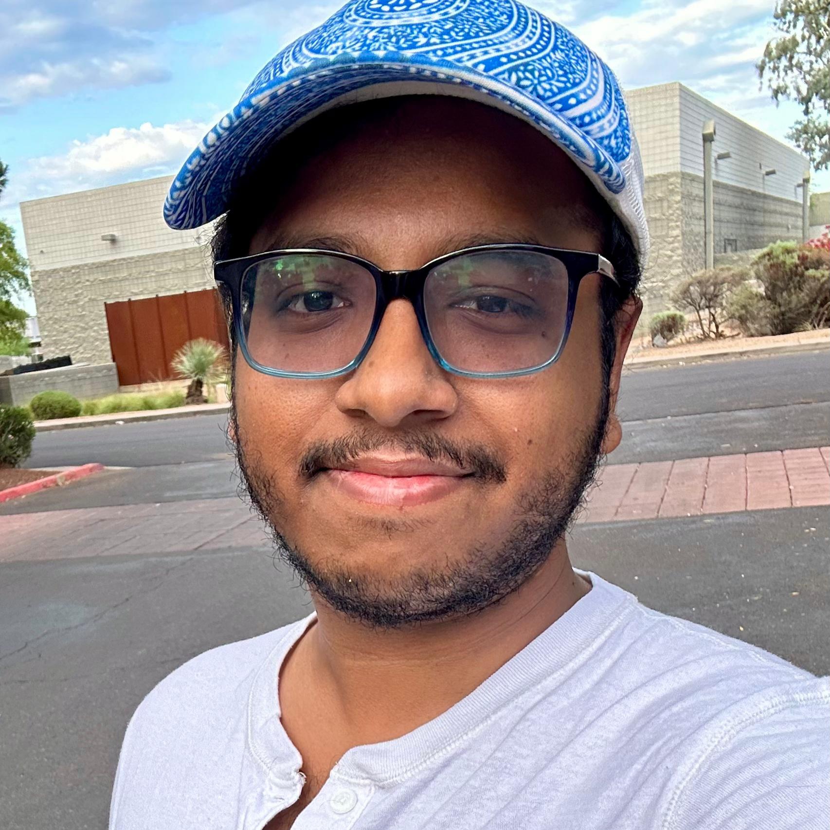 Portrait of environmental engineer and researcher Skanda Vishnu Sundar